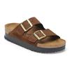 Birkenstock Arizona Flex Platform Nubuck - Dark Tea